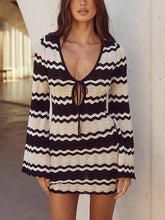 Sunlit Stripe Knit Dress