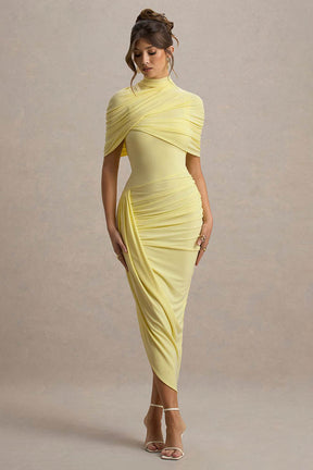Cape Waist Midi Dress