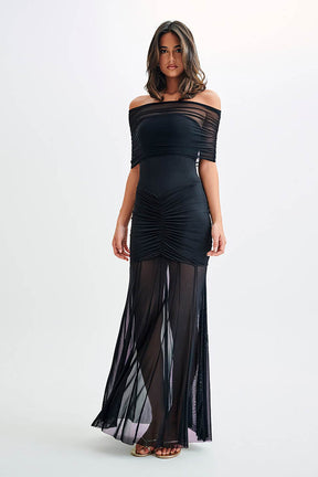 Nocturne Whisper – Fitted Backless Dress
