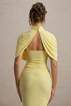 Cape Waist Midi Dress