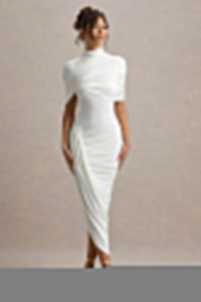 Cape Waist Midi Dress