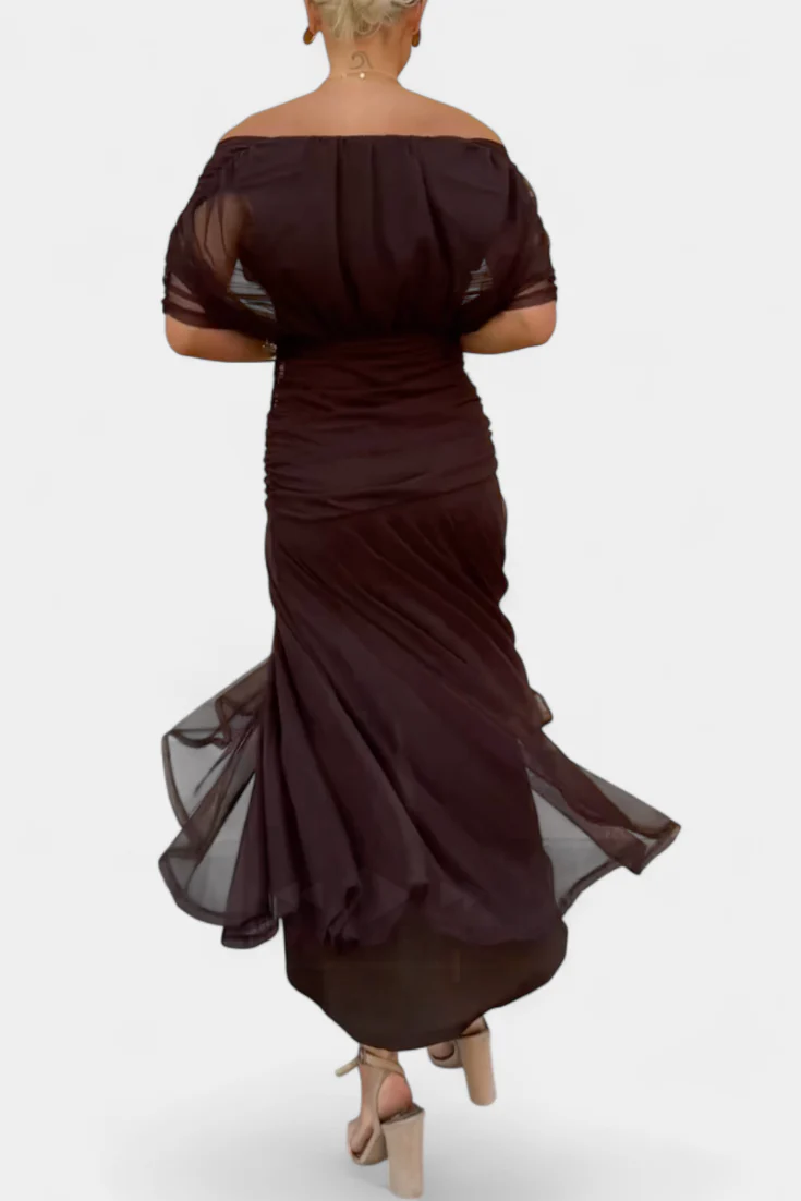 Elegant V-neck Fantasy Painted Floral Print Party Maxi Dress