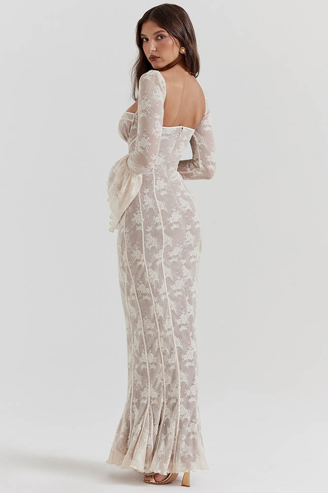 French Mermaid Hem Lace Dress