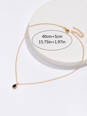 Emerald Pendant Necklace
